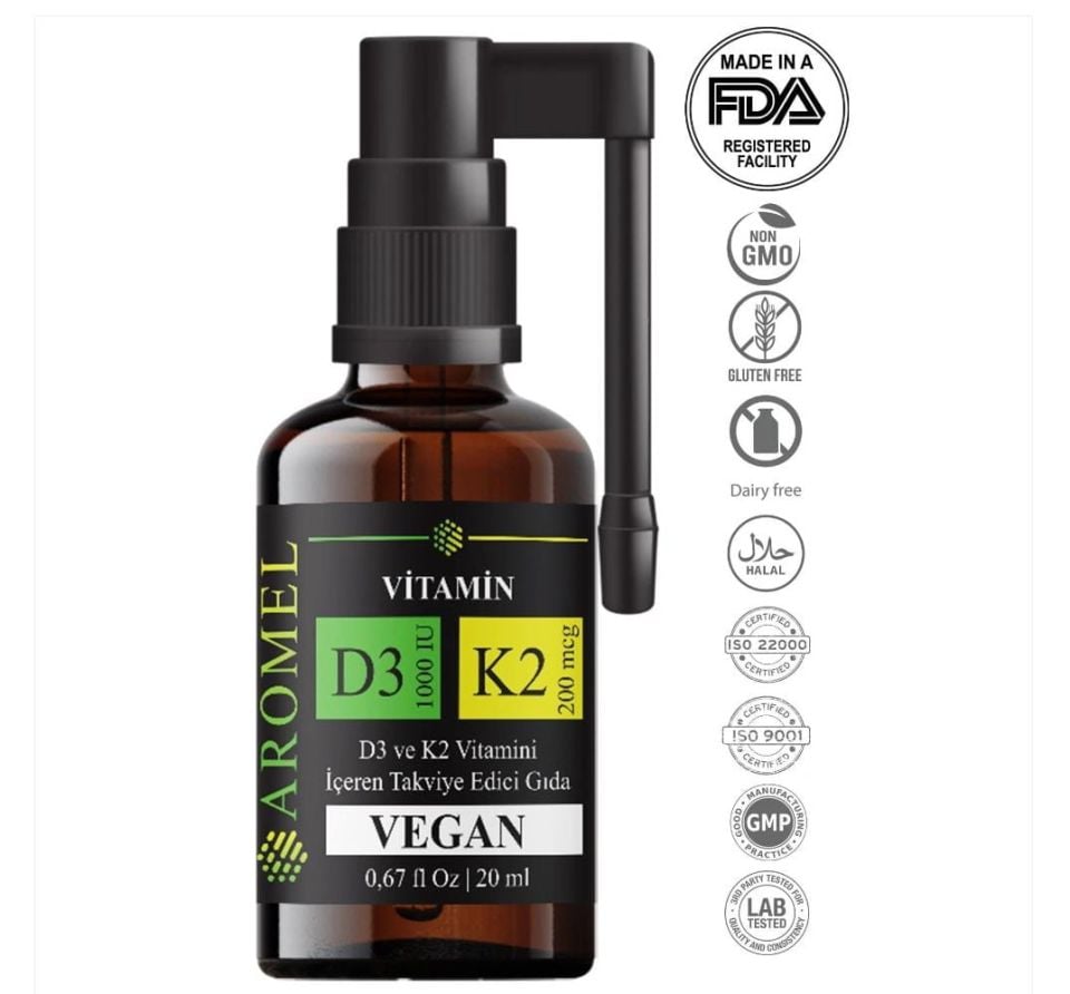 D3K2 Vitamini İçeren Takviye Edici Gıda