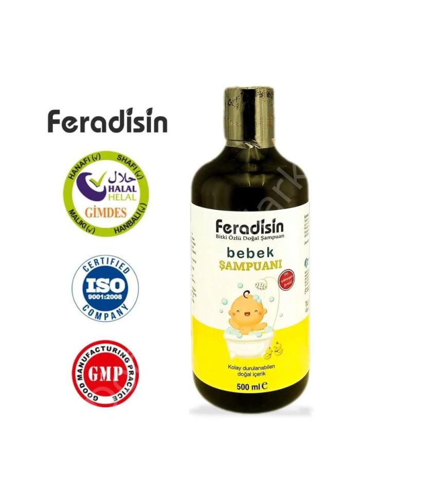 FERADİSİN BEBEKLER İÇİN ŞAMPUAN 500 ml GİMDES SERTİFİKALI