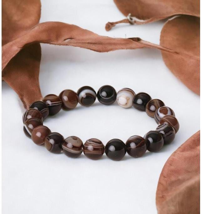 SİYAH AKİK BİLEKLİK AA KALİTE 8 MM