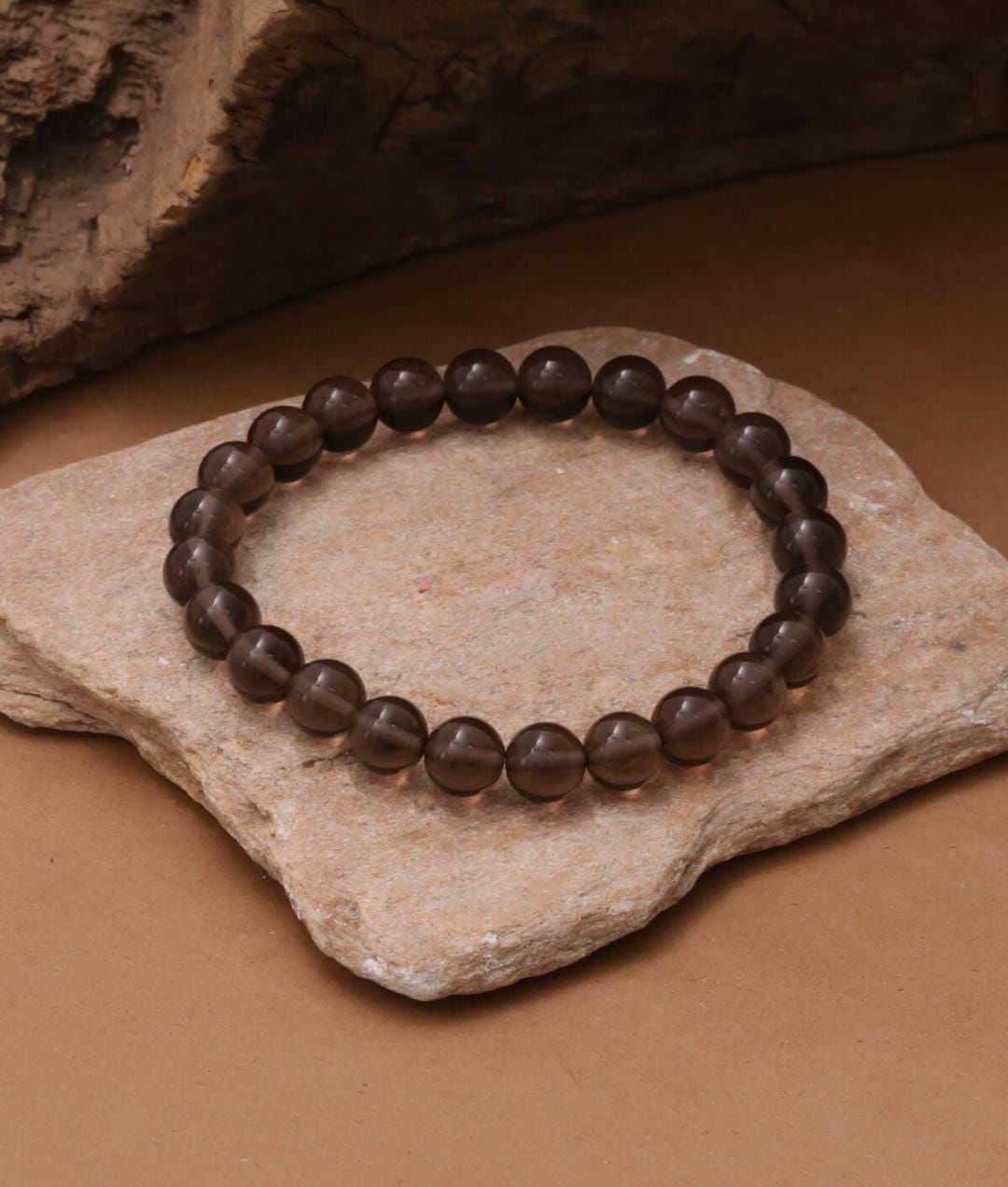 DUMANLI KUVARS BİLEKLİK AA KALİTE 8 MM