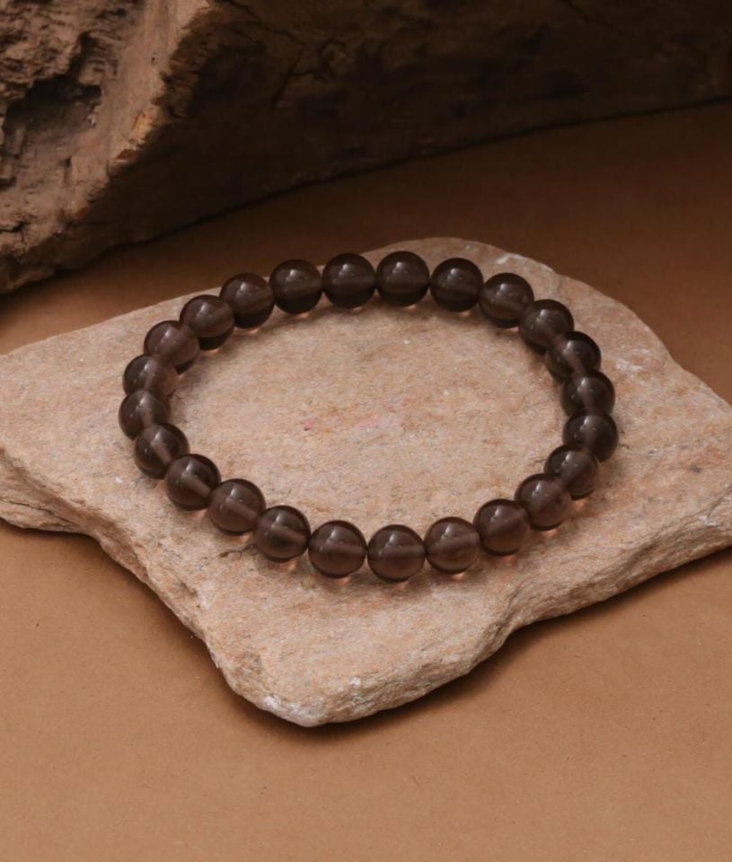 DUMANLI KUVARS BİLEKLİK AA KALİTE 8 MM